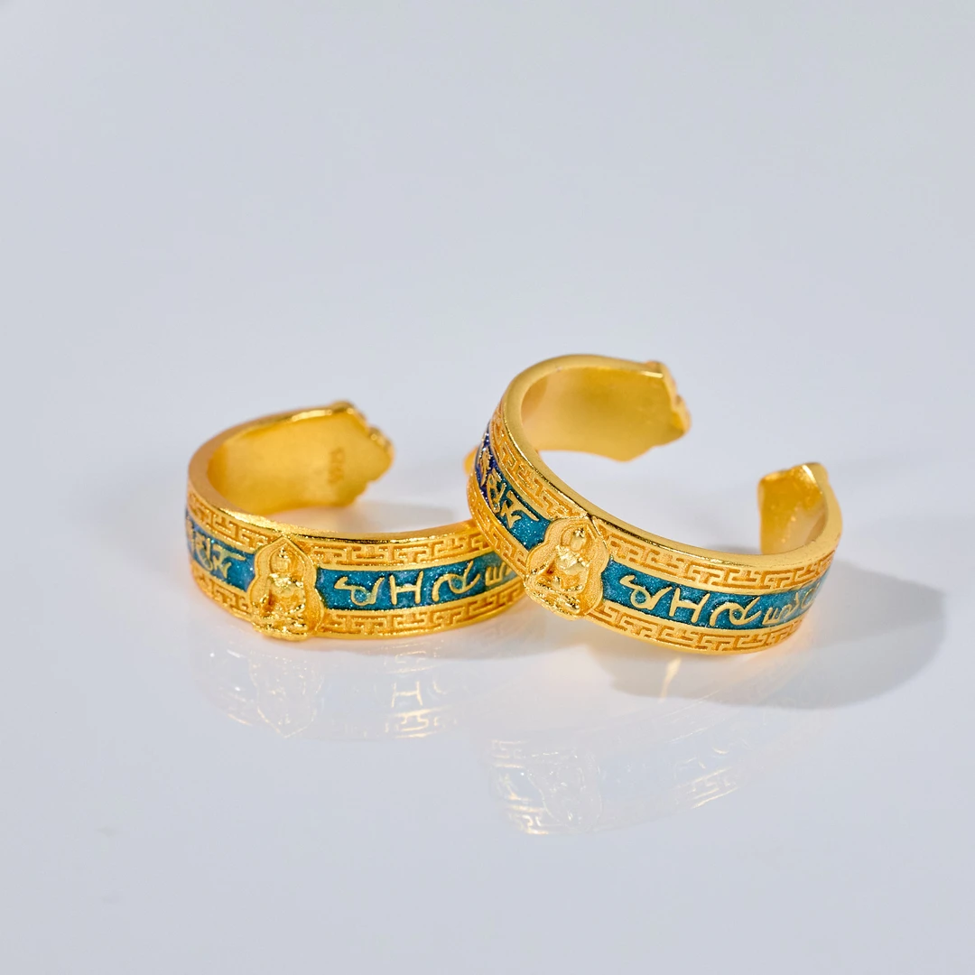 925银银制品 【歪歪】S925药师佛戒指（多样性发一）XB-J6880