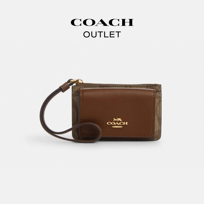 【然厚X蔻驰】COACH/蔻驰奥莱 经典标志腕带卡包