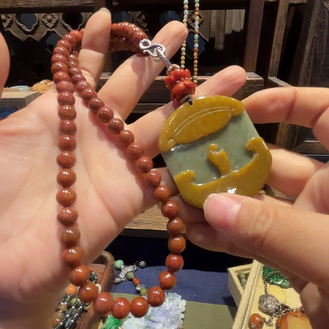 翡翠颈饰未镶嵌原创