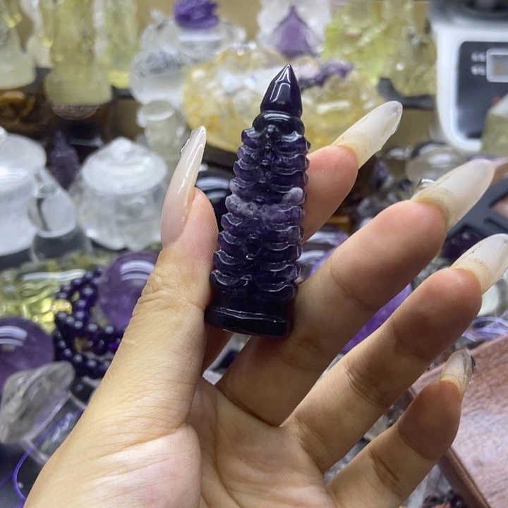 未镶嵌笔搁水晶摆件