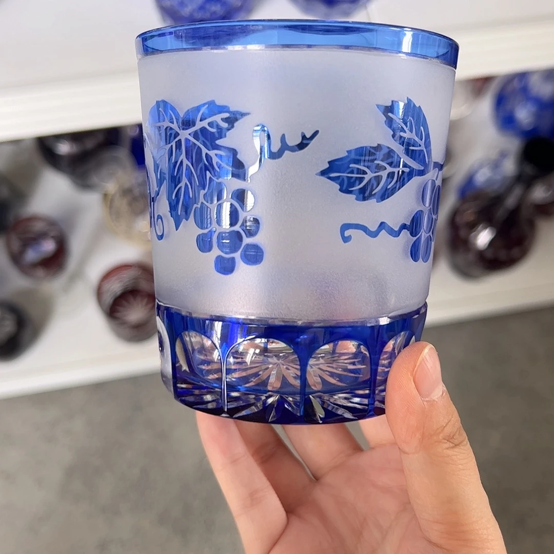 水晶玻璃高脚款微瑕一个