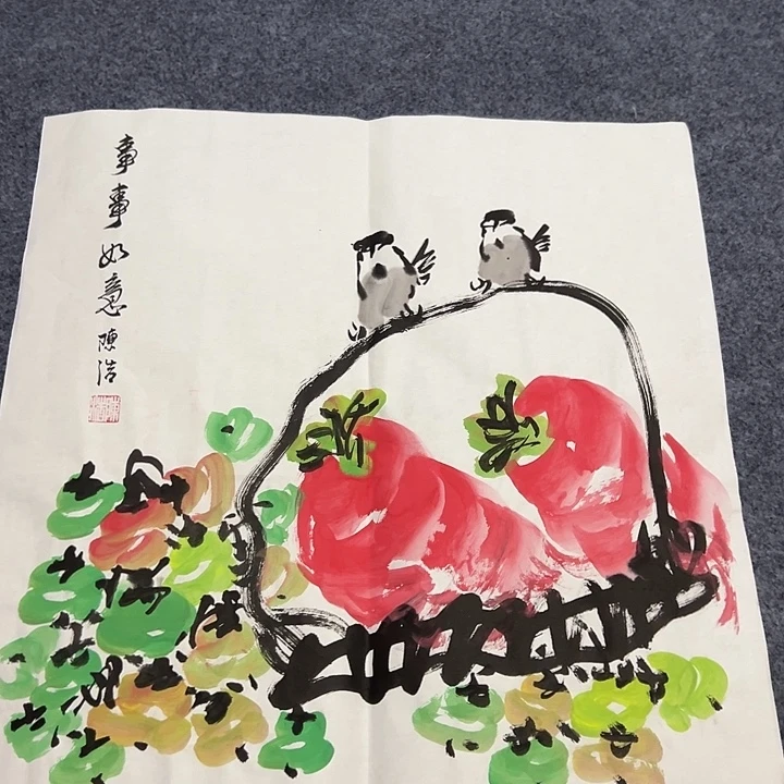 手绘国画作品欣赏