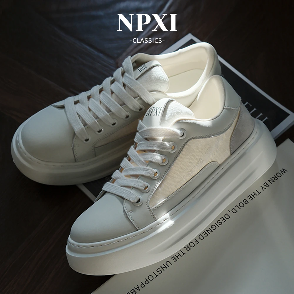 NPXI潮流百搭厚底轻盈舒适时尚男士板鞋