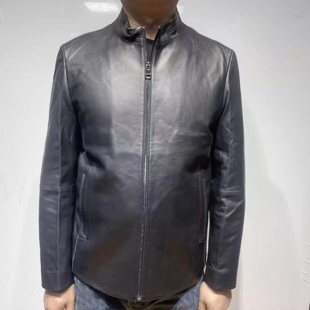 H1263春秋男士皮衣拉链商务休闲外套 时尚都市105111