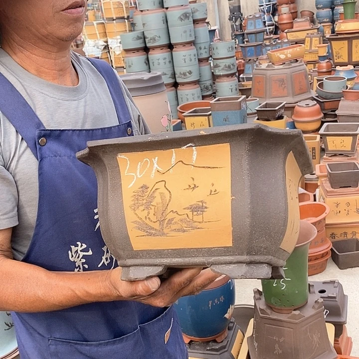 紫砂花盆紫砂花盆