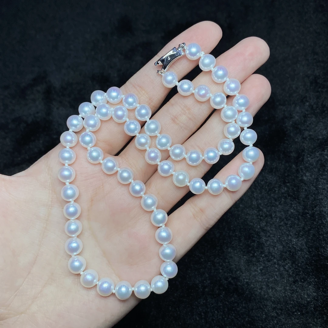 【小北珠宝】淡水珍珠项链9-17J01X77【多样性发一件】尺寸约6-7mm