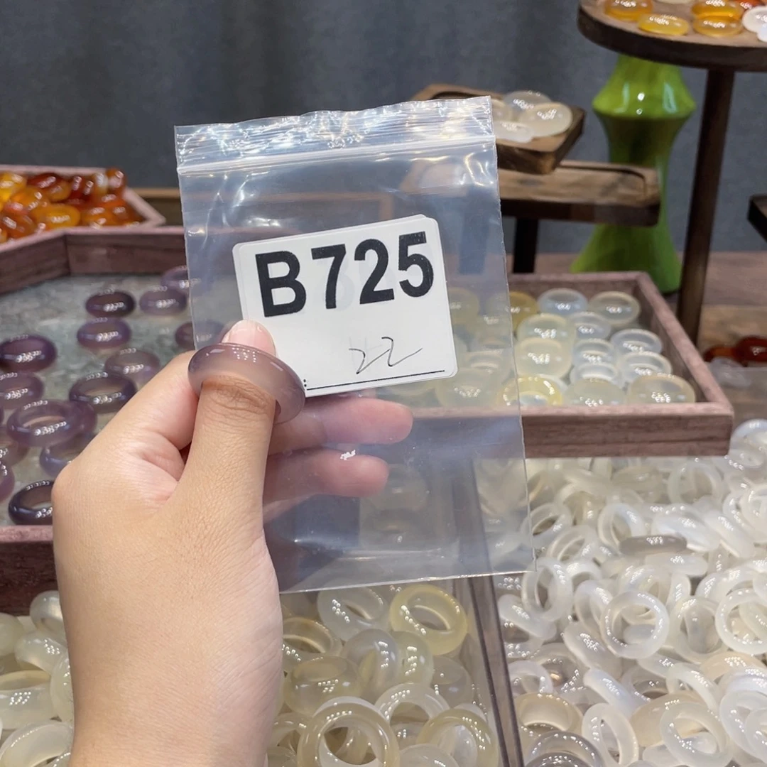 玛瑙/玉髓未镶嵌戒指725