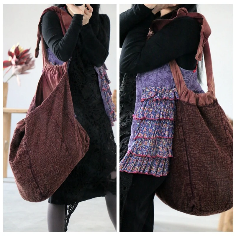 aka1679-A51日常出街通勤度假大容量亚麻包