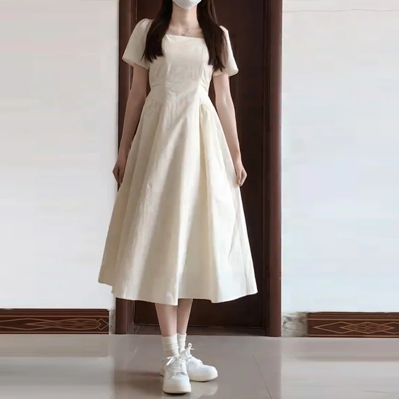 3615法式小众洋气裙子女装2025春夏新爆款高级感小个子气质连衣裙
