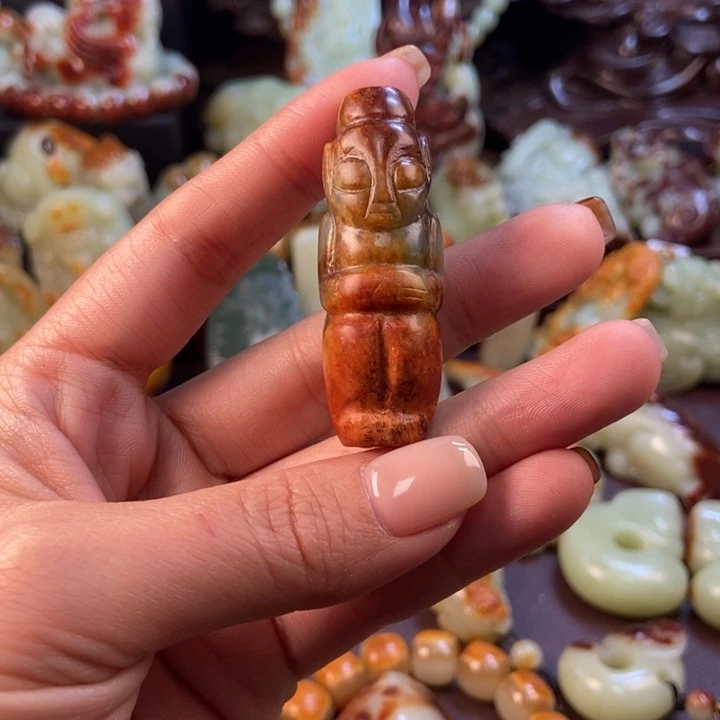 岫岩河磨玉（透闪石质玉）未镶嵌把件