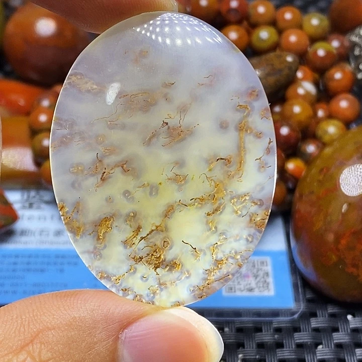 再***醒玛瑙/玉髓未镶嵌颈饰