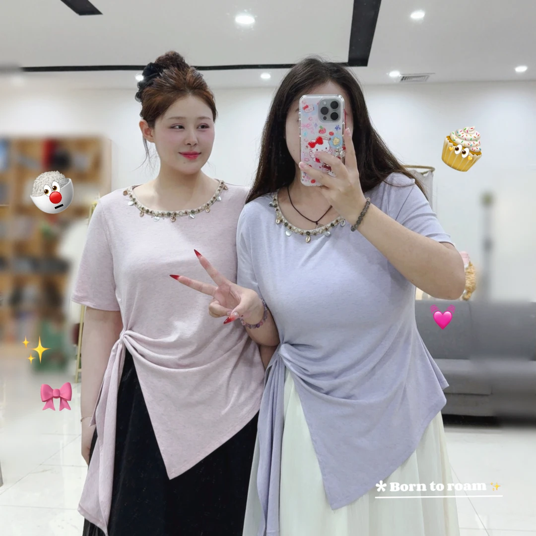 XQ2487夏季新款显瘦百搭波希米亚风上衣