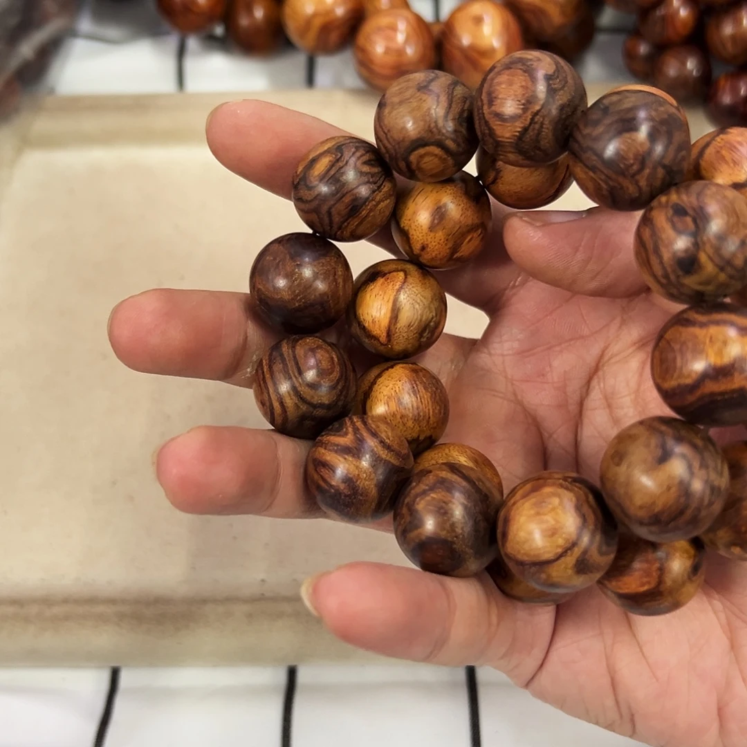 黄花梨/降香黄檀手串/手链20mm圆珠正心素珠