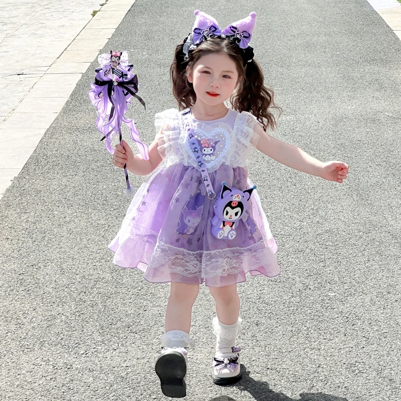 女童夏季甜美洛丽塔公主裙儿童小女孩可爱洋气夏款库洛米独特裙子