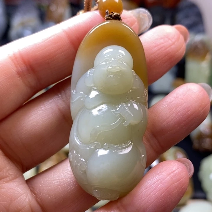 和田玉未镶嵌挂件