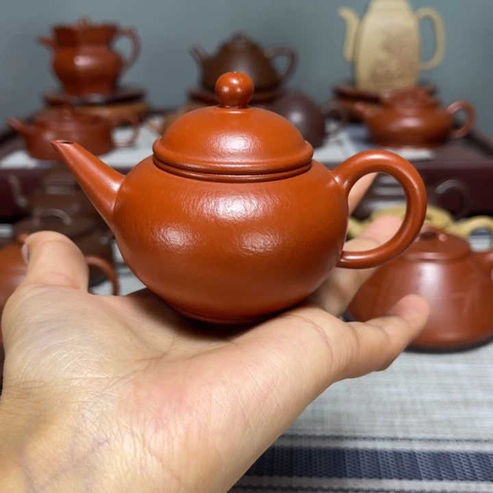 精***氣紫砂茶壶全手工水平100cc