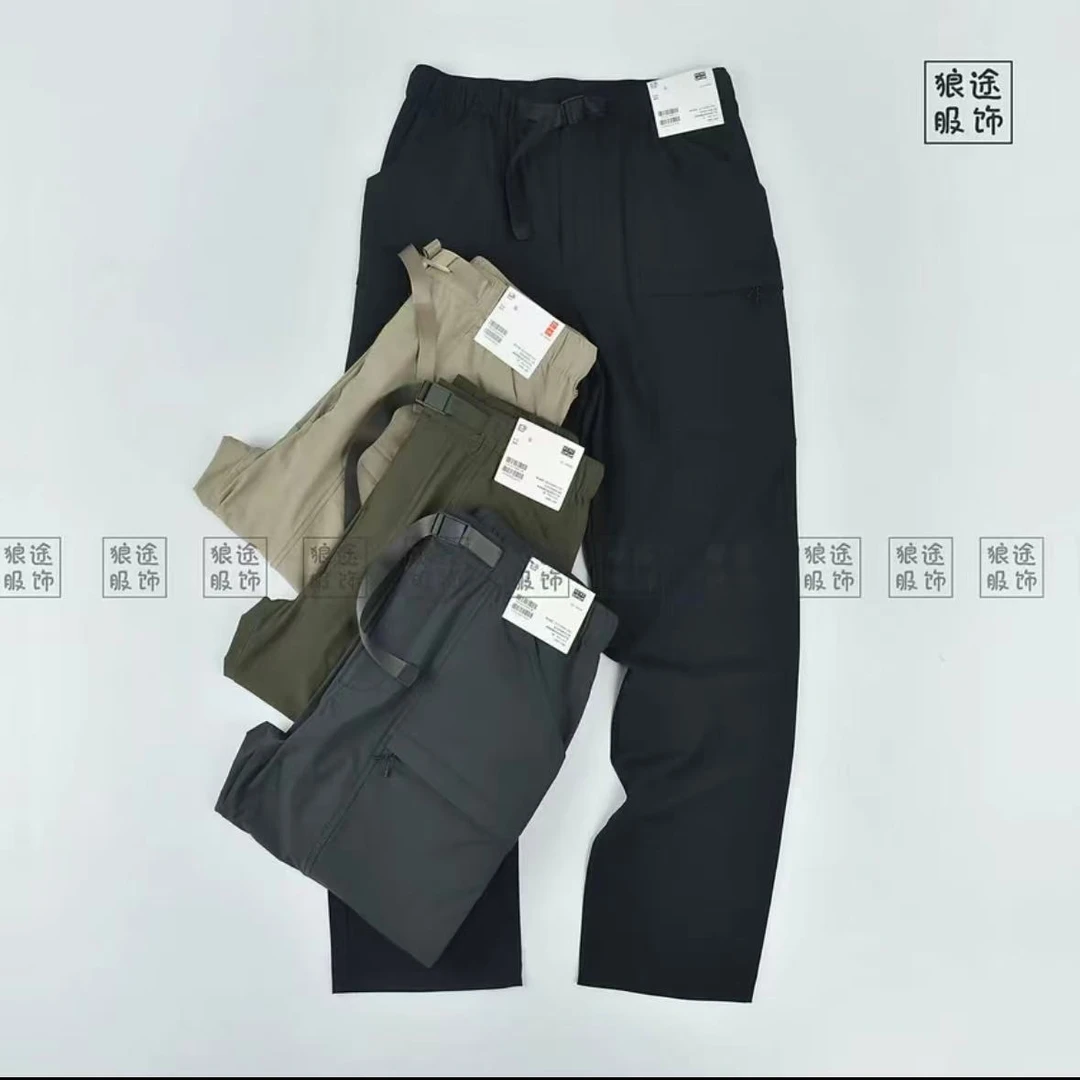 优+男装女装弹力运动休闲长裤户外机能工装裤休闲裤479029