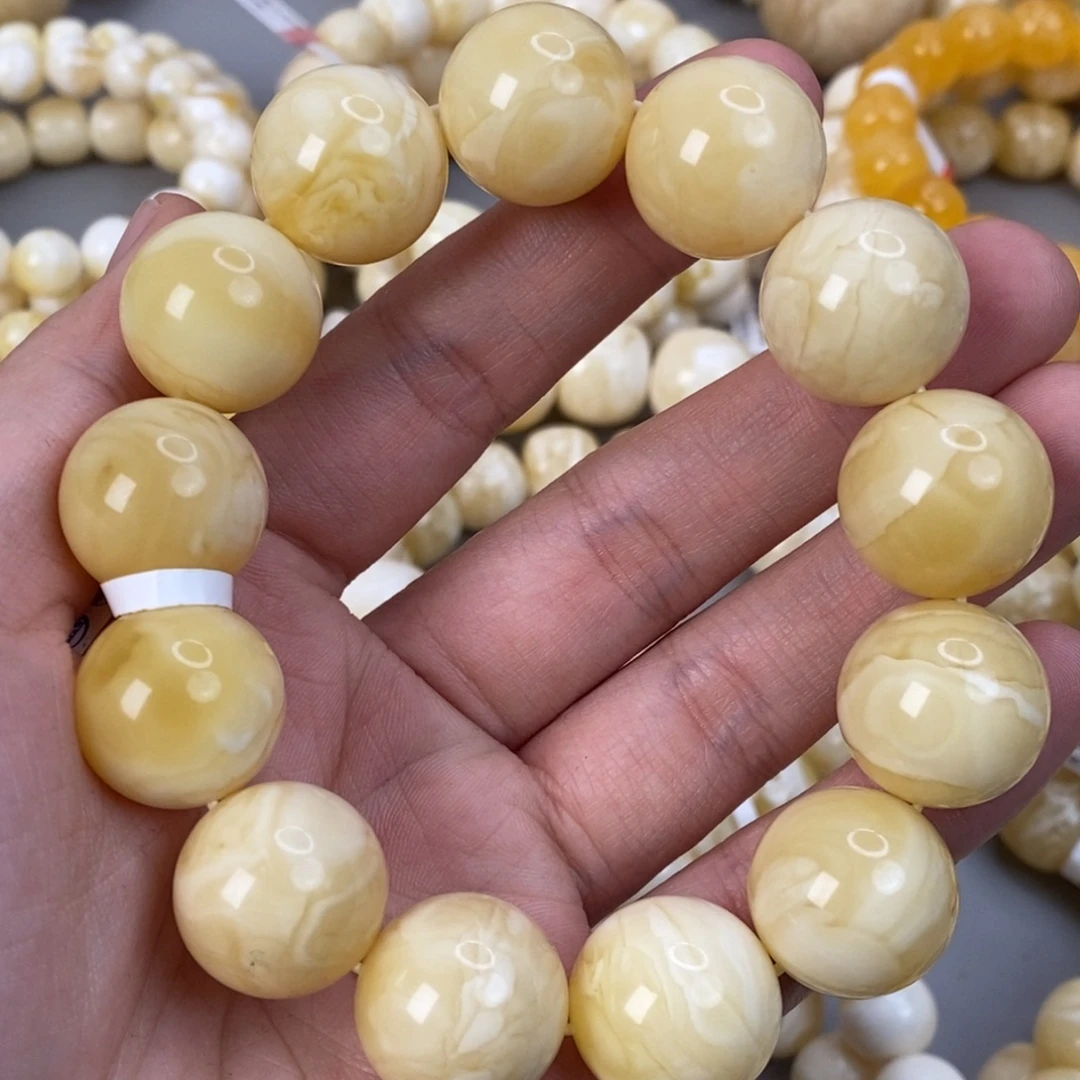 蜜蜡未镶嵌珠宝奇石17mm