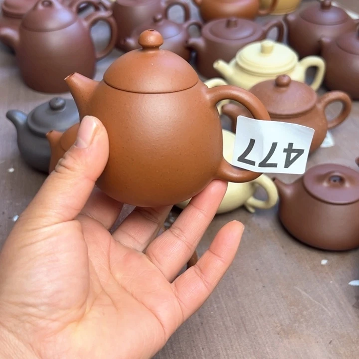 紫砂茶壶小红泥半手工160cc左右