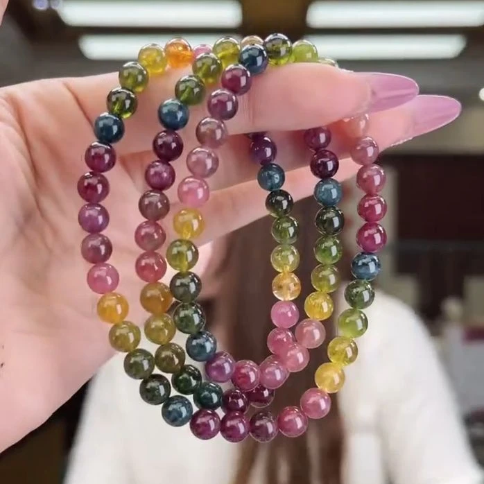 02591925碧玺/未镶嵌6mm+碧玺多圈25多样性发货