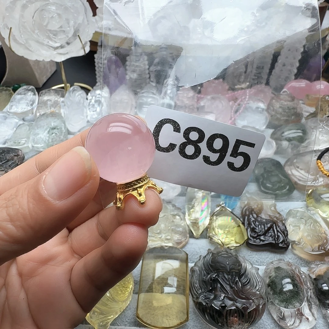 水晶摆件未镶嵌球895