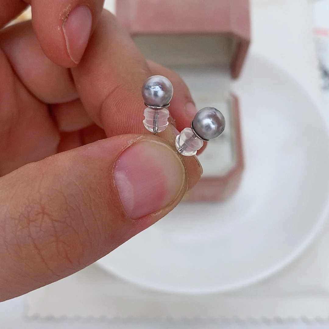 海水珍珠耳饰未镶嵌