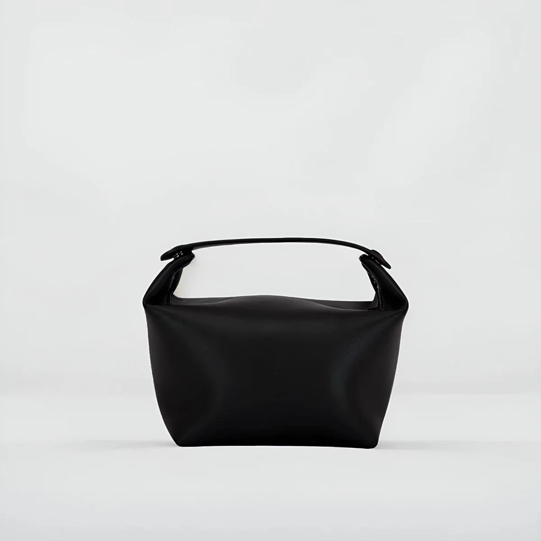 2025新款小众高品质极简风饭盒包真皮时尚百搭女包手拎包