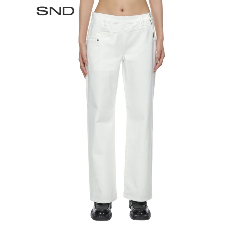 【JUNWEI LIN 设计师品牌】SND PF25 腰头解构牛仔裤