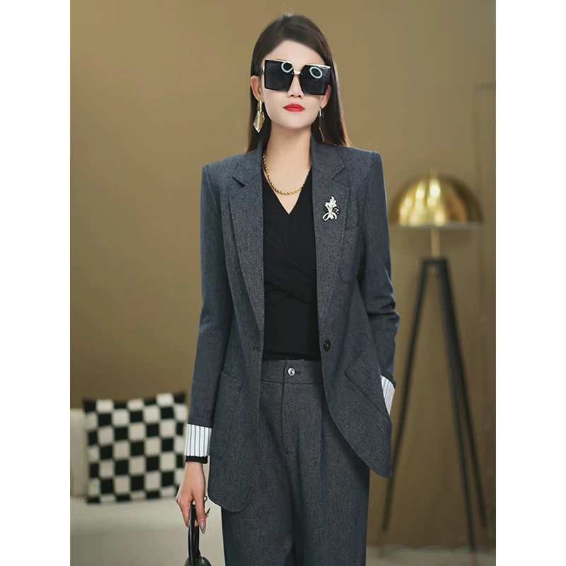 【卓曼定制】2025秋季时尚气质显瘦女装休闲通勤套装