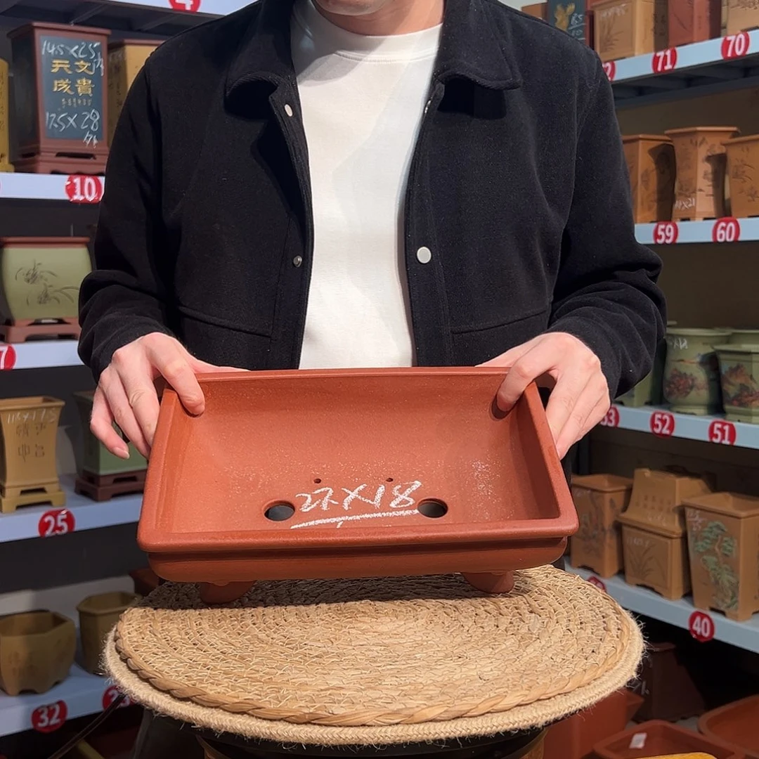 天心紫砂手工花盆