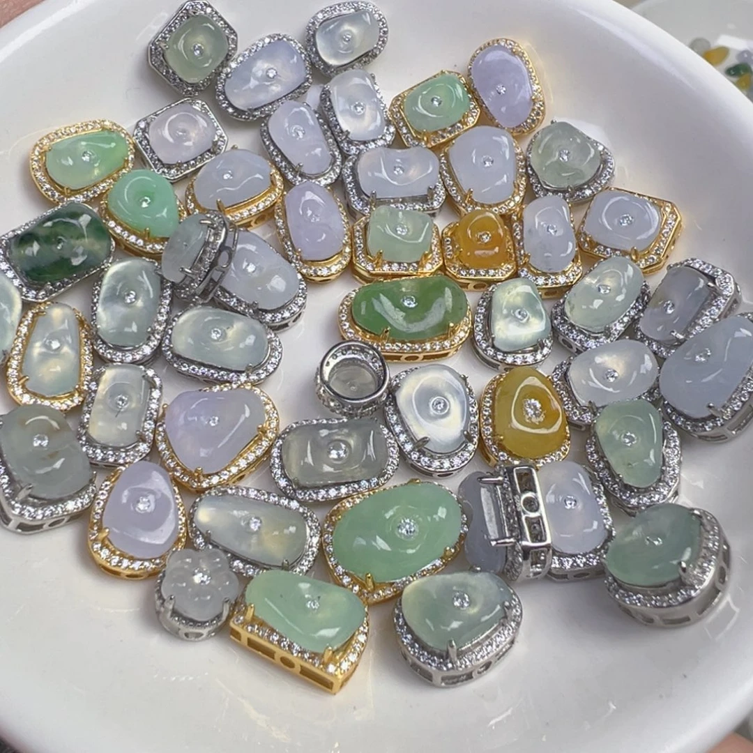 翡翠散珠翡翠成品