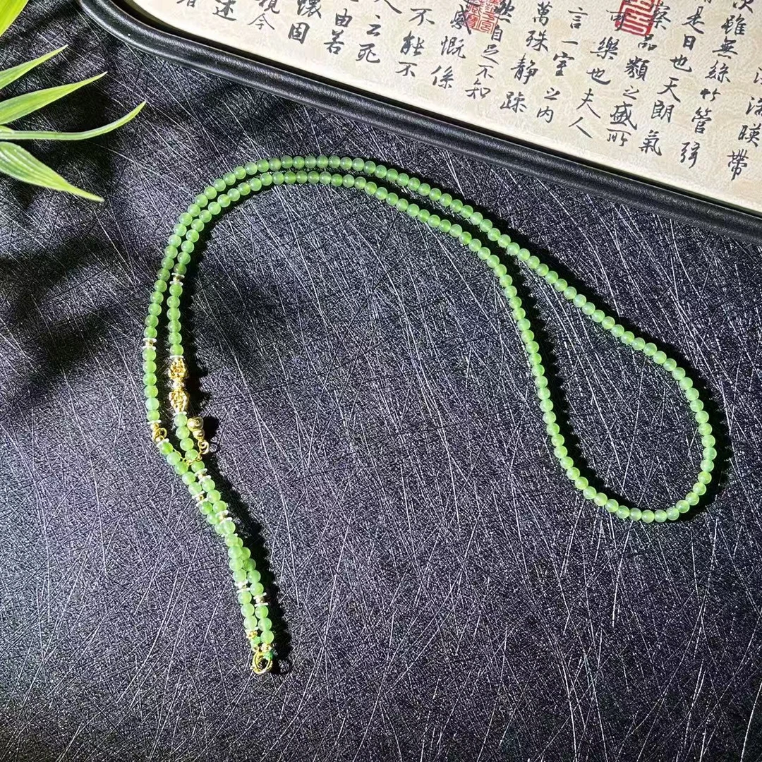 【人民日报海外网】s925和田玉小米珠项链-多样发货其一W0102530