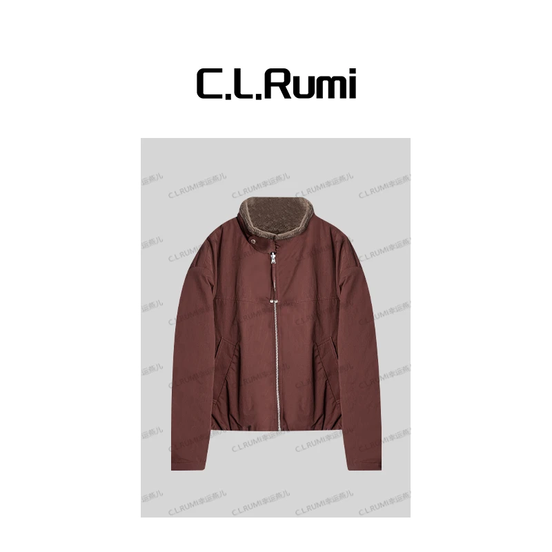 【Rumi精选】牧野心行 25秋冬翻领保暖休闲 加绒加厚棉服外套7143wt