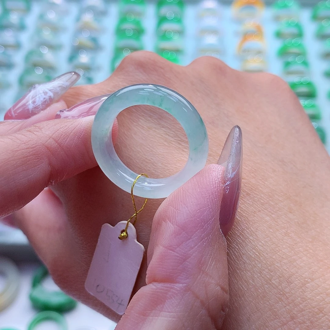 翡翠戒指未镶嵌星*18号