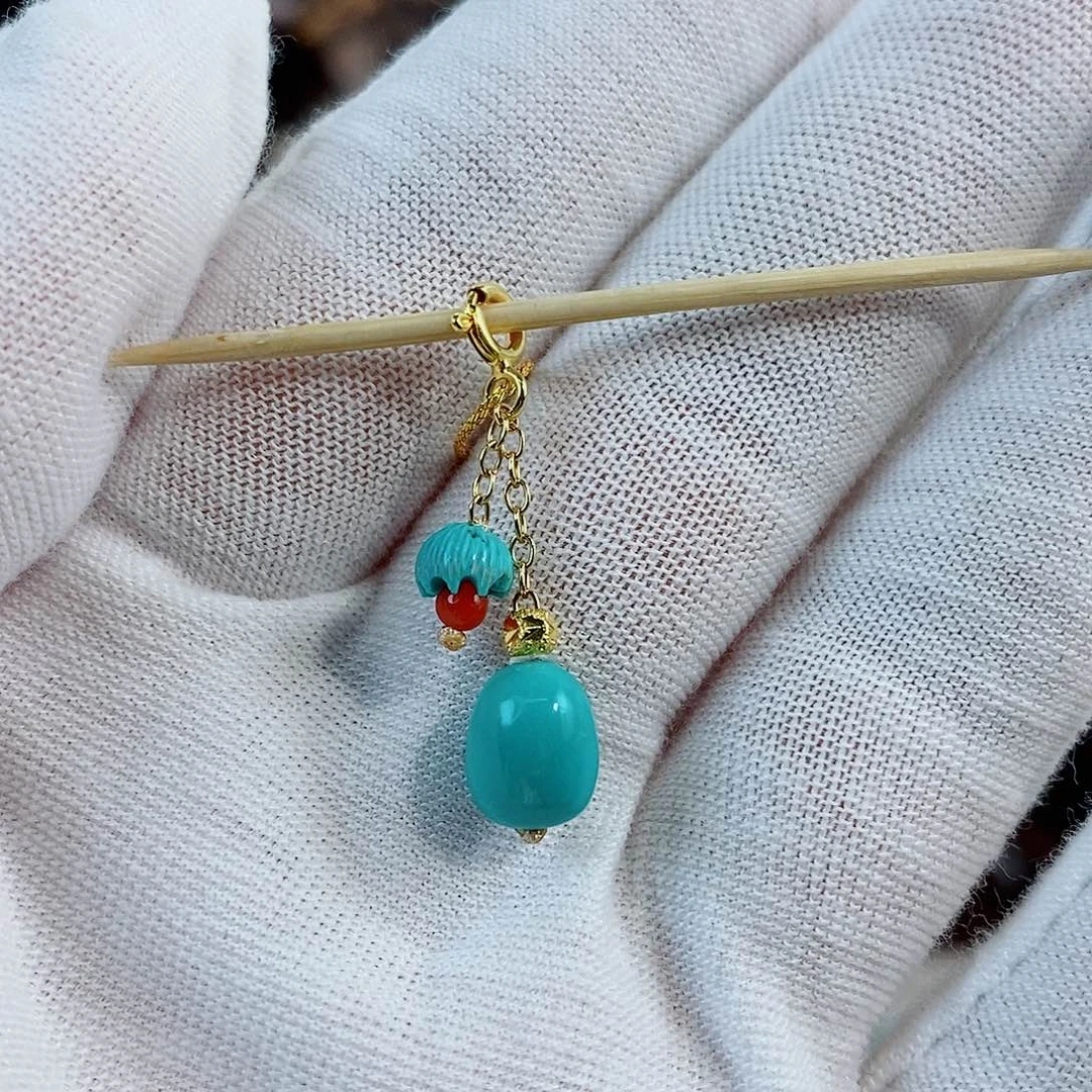 未镶嵌绿松石珠宝奇石