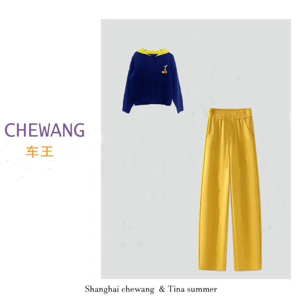 【套装】秋季高档新款两件套设计感时装女装服装4898[SDN]