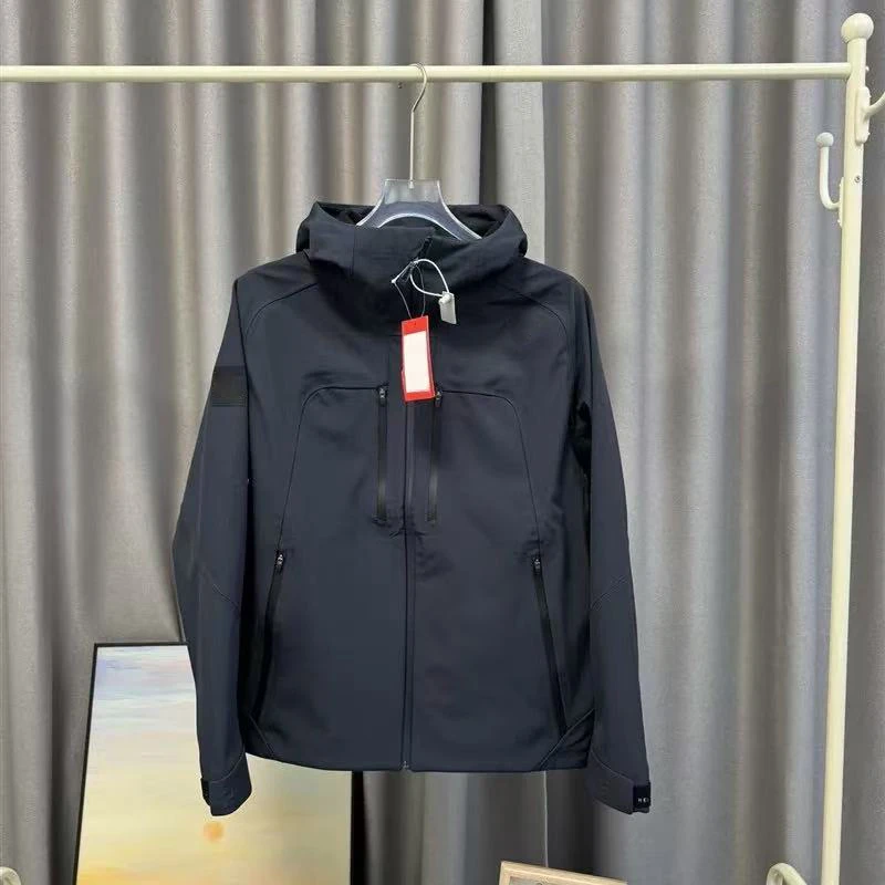 LISUN™hh2025男子蓝色休闲冲锋衣