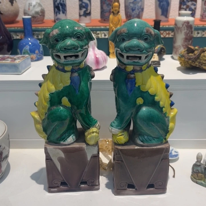 纯手工粉彩茶具摆件