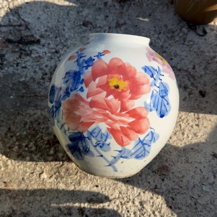 微瑕景德镇手工陶瓷花瓶