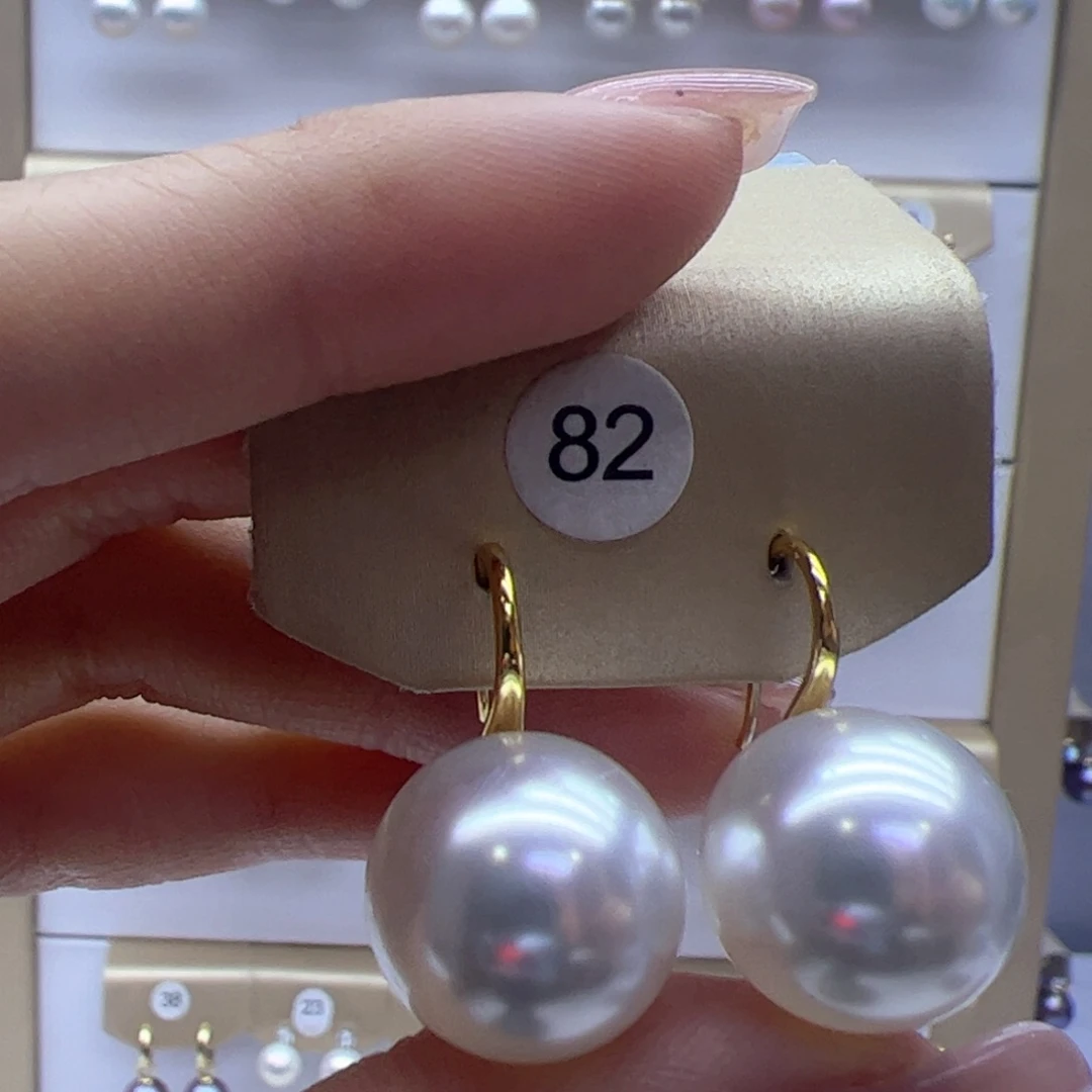 淡水珍珠耳饰银S925镶嵌