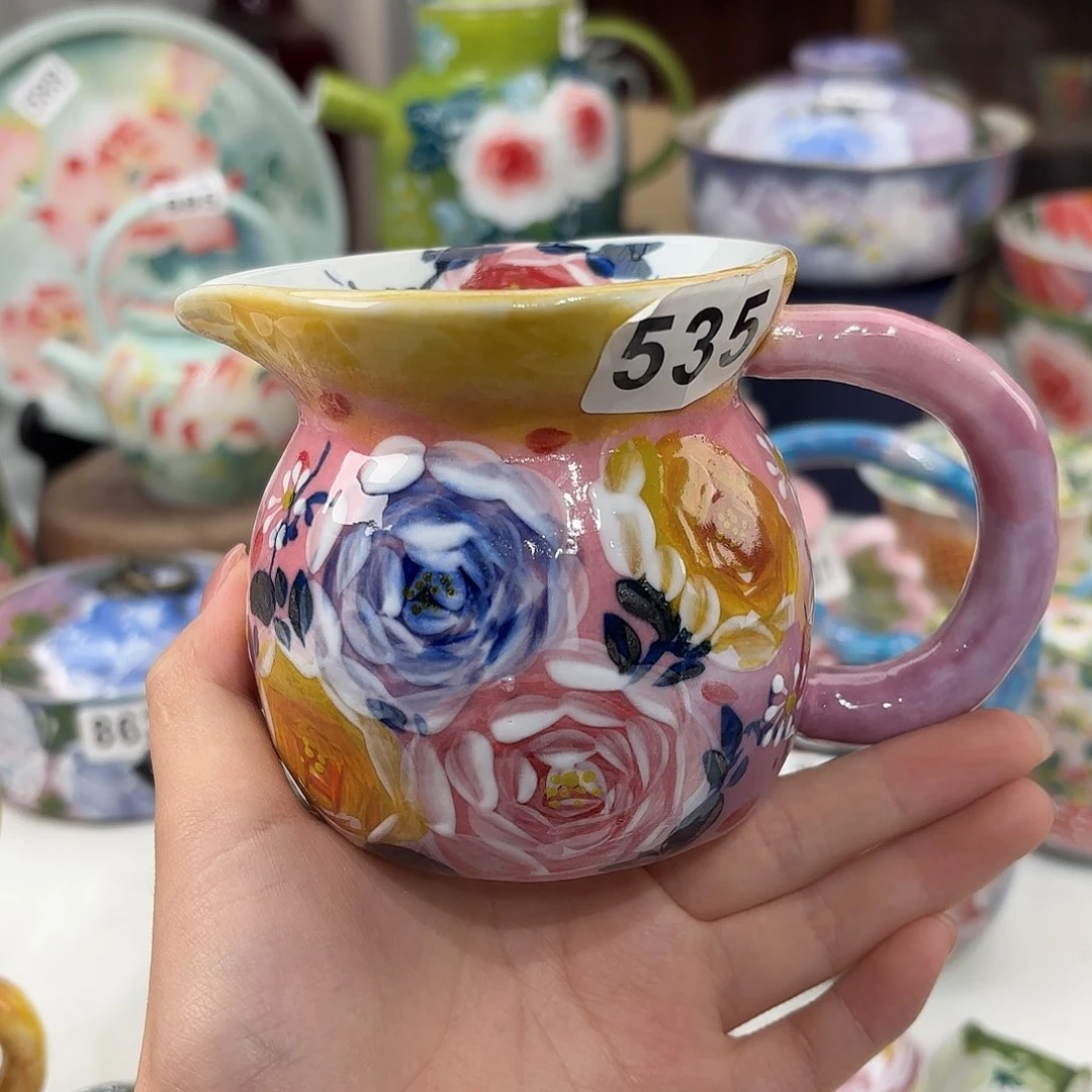 景德镇手绘高温釉下彩陶瓷茶具