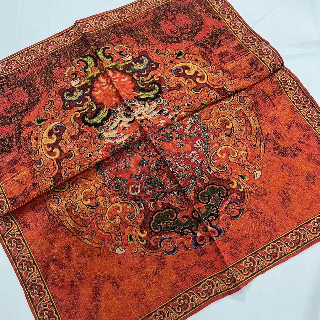 双面香云纱抱枕-图腾金鸣