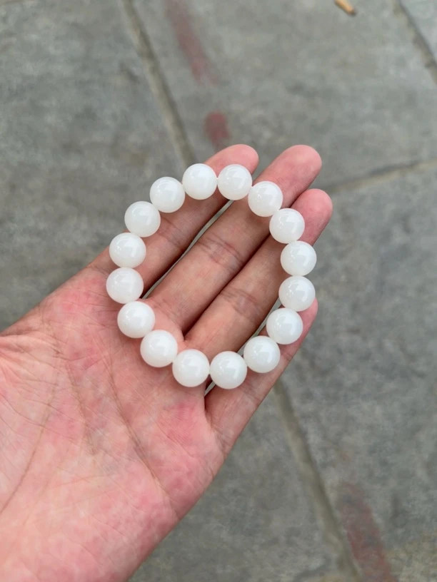 和田玉和田玉白玉手串