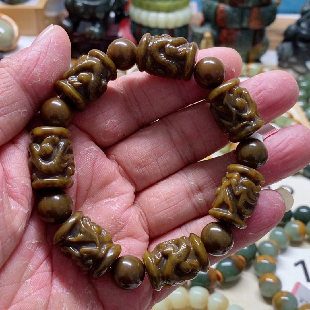 未镶嵌手串透闪石质玉