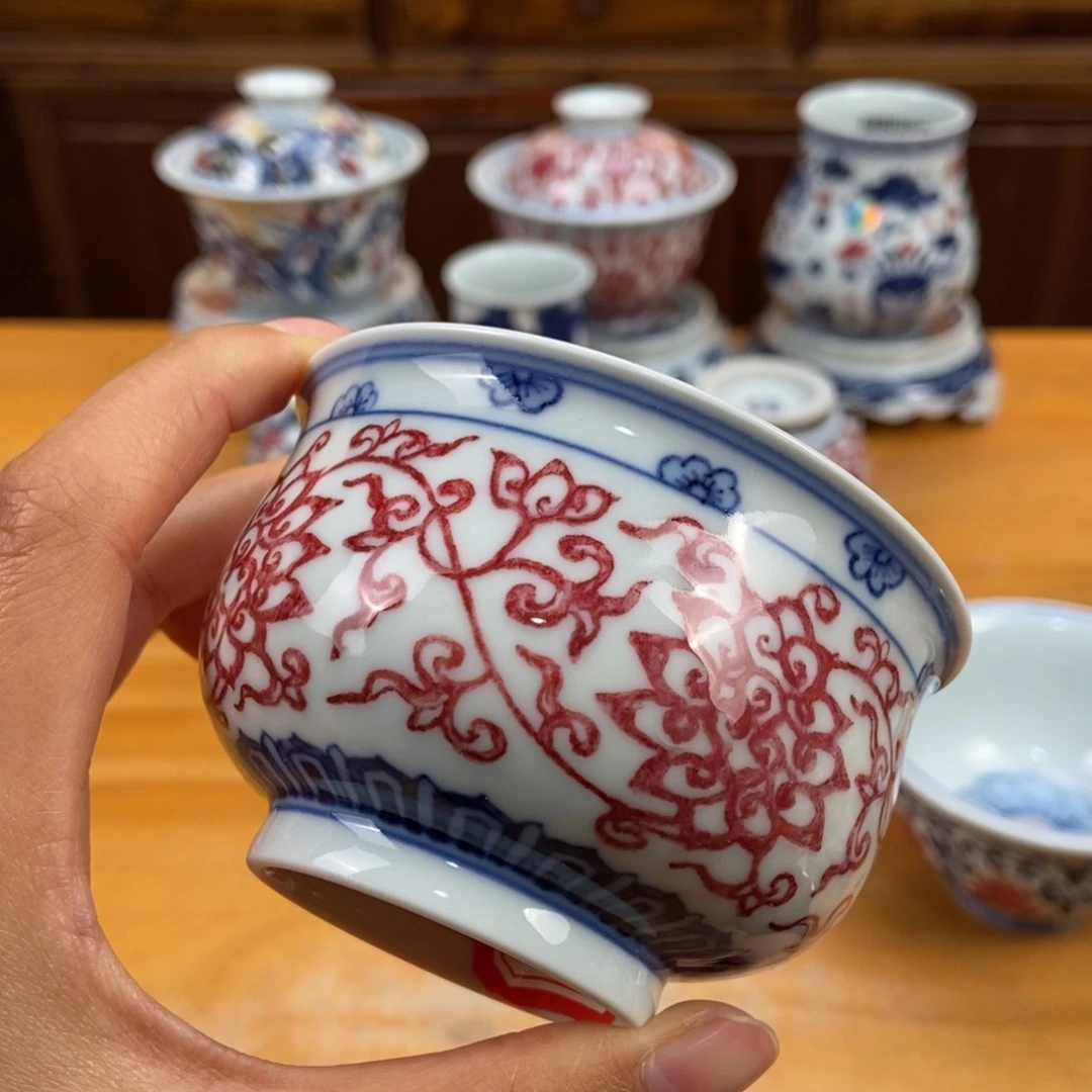 手绘现代茶具非古董