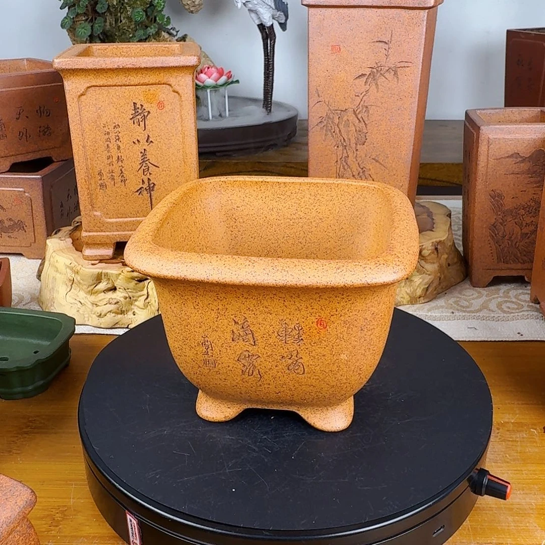 紫砂花盆炸***厨紫砂花盆