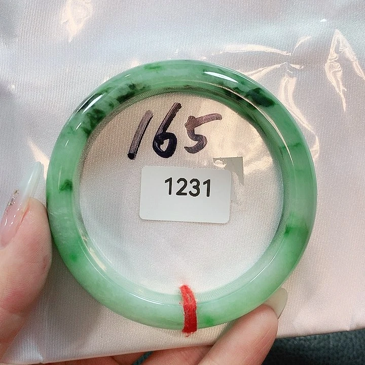 翡翠手镯未镶嵌天然翡翠手镯56