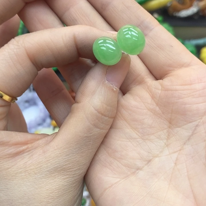 翡翠未镶嵌手链耳饰47