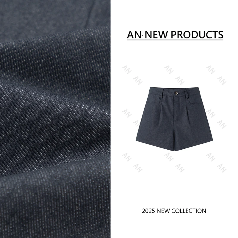 C03139春季新款韩版百搭辣妹显瘦高腰A字休闲短裤