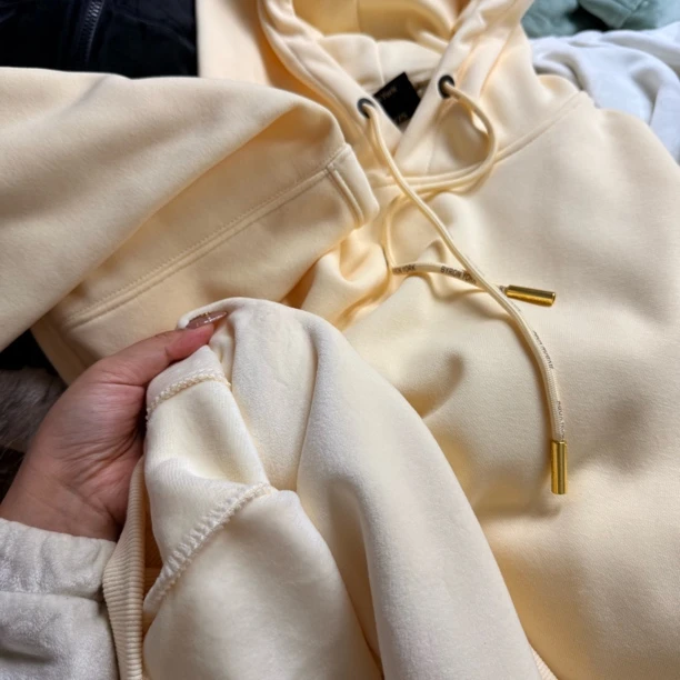 高品质大落肩宽松卫衣男款加绒卫衣